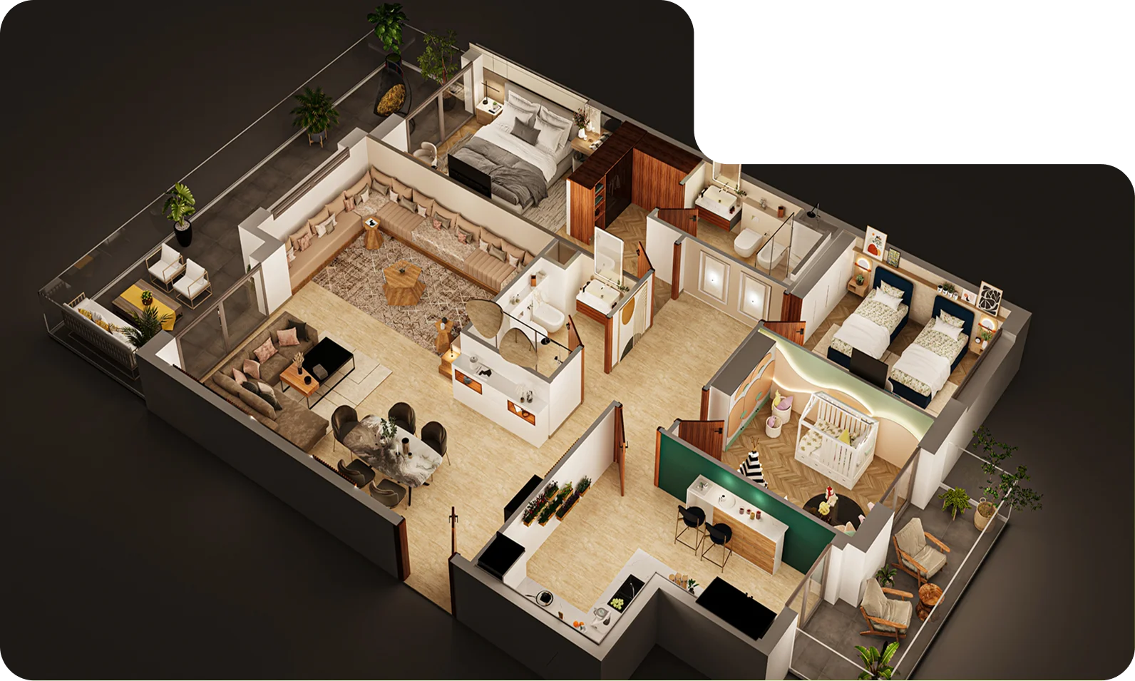 Interactive 3D Floor Plans